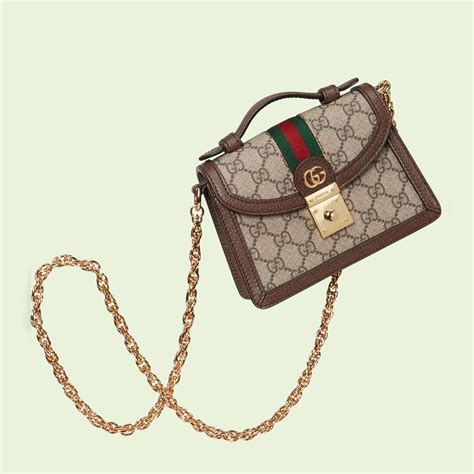 Gucci Borsa a Spalla Ophidia Mini Tonda 